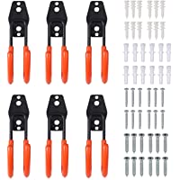 AUTOUTLET 6PCS Gancho para Colgador de Garaje Ganchos Dobles de Acero Ganchos de Almacenamiento de Garaje Gancho de…